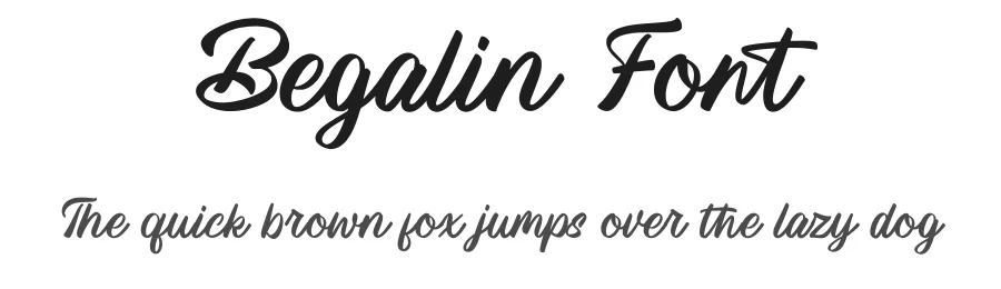 Begalin Font by Rantautype — Script Handwritten Font