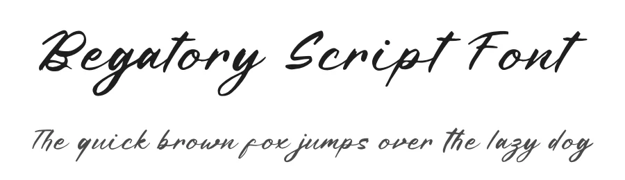 Begatory Script Font by letterenastudios — Script Handwritten Font