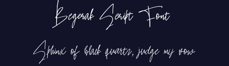Begerak Script Font by vaiminit — Script Handwritten Font — thumbnail 2