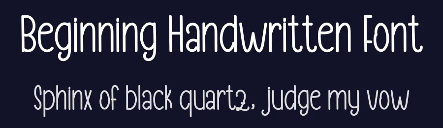 Beginning Handwritten Font by inermediaSTUDIO — Display Font — thumbnail 2