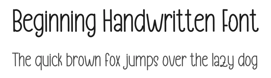 Beginning Handwritten Font by inermediaSTUDIO — Display Font