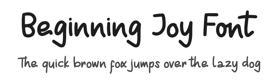 Beginning Joy Font by Denustudios — Script Handwritten Font