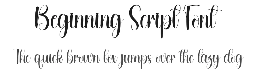 Beginning Script Font by andikastudio — Script Handwritten Font