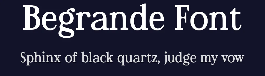 Begrande Font by Drizy — Serif Font — thumbnail 2