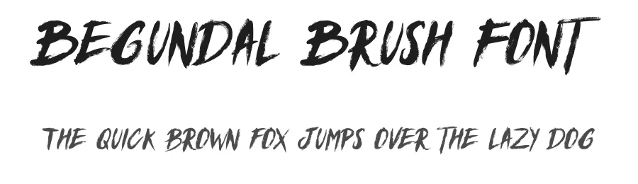 Begundal Brush Font by Typeface — Script Handwritten Font