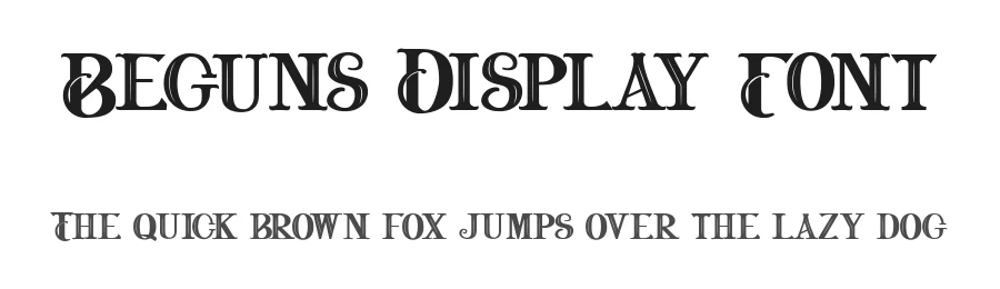 Beguns Display Font by Vunira — Display Font
