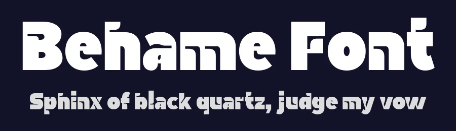Behame Font by Creatifontstudios — Display Font — thumbnail 2
