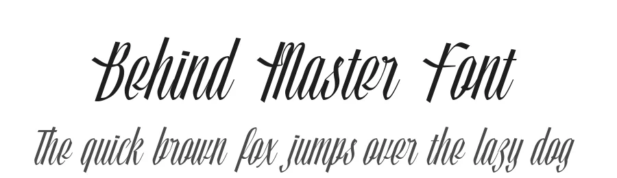 Behind Master Font by alit design — Script Handwritten Font