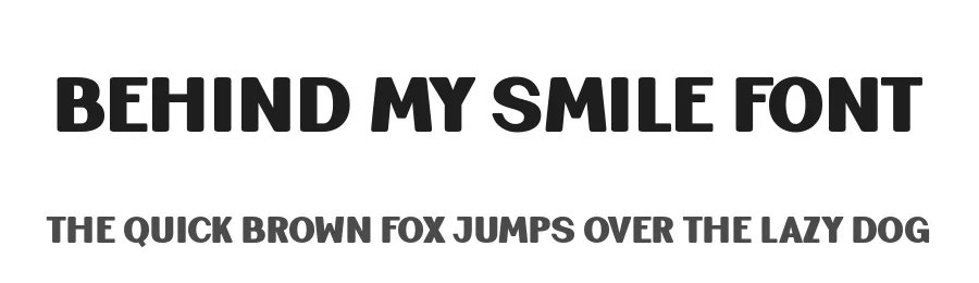 Behind My Smile Font by Anto (7NTypes) — Display Font