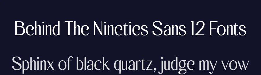 Behind The Nineties Sans 12 Fonts by Casloop Studio — Decorative Font — thumbnail 2