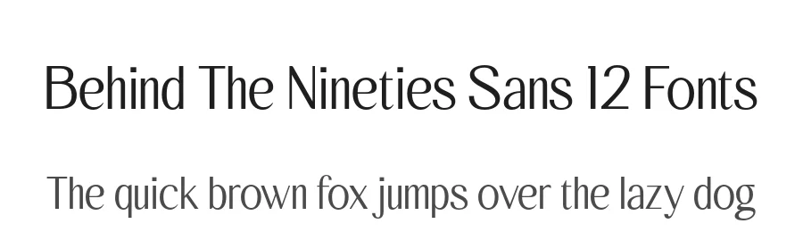 Behind The Nineties Sans 12 Fonts by Casloop Studio — Decorative Font