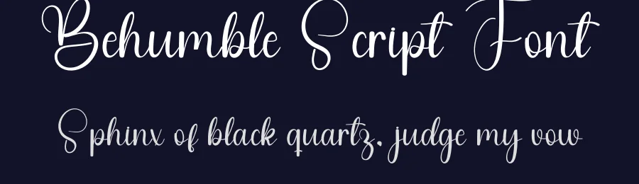 Behumble Script Font by freshtypeink — Script Handwritten Font — thumbnail 2