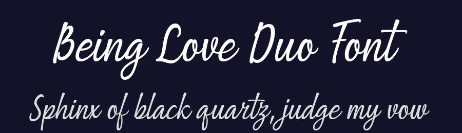 Being Love Duo Font by Situjuh — Sans Serif Font — thumbnail 2