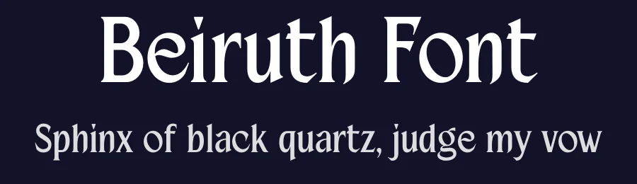 Beiruth Font by Sron Studio — Serif Font — thumbnail 2