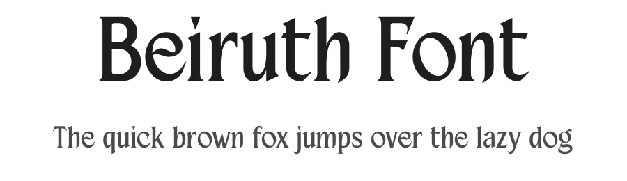 Beiruth Font by Sron Studio — Serif Font
