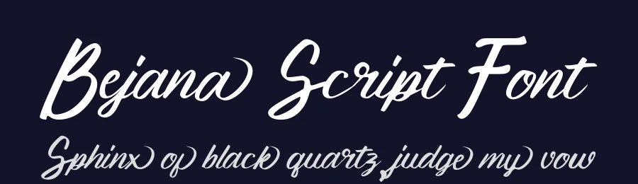 Bejana Script Font by Rachmad bagus f — Script Handwritten Font — thumbnail 2