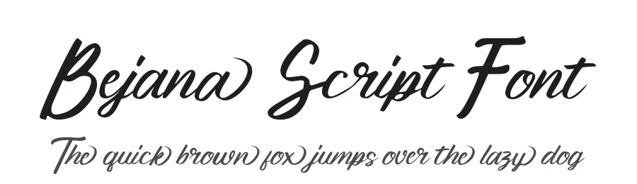Bejana Script Font by Rachmad bagus f — Script Handwritten Font