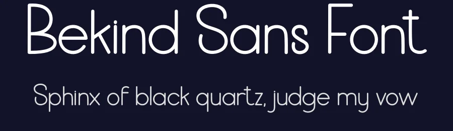 Bekind Sans Font by freshtypeink — Display Font — thumbnail 2