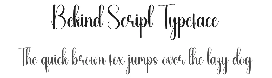 Bekind Script Typeface by andikastudio — Script Handwritten Font