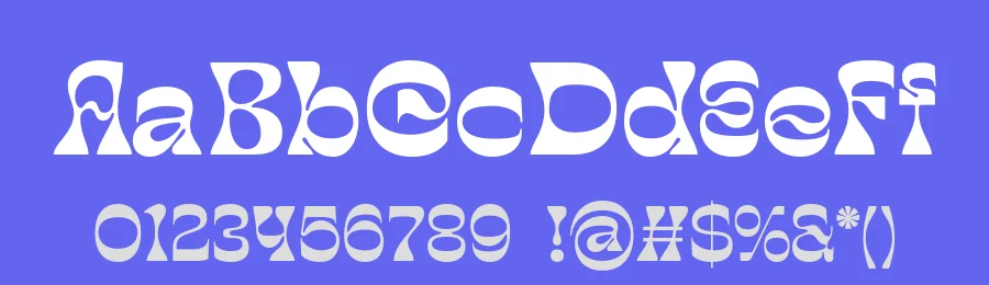 Bekix – Funky Liquid Retro Y2K Font by Casloop Studio — Decorative Font — thumbnail 3