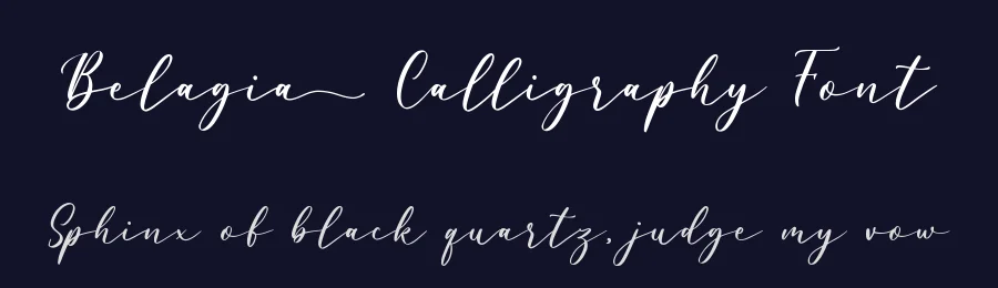 Belagia Calligraphy Font by 1001fonts — Script Handwritten Font — thumbnail 2