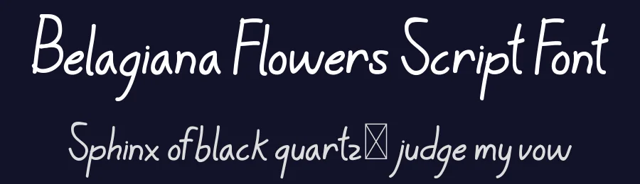 Belagiana Flowers Script Font by edricstudio — Script Handwritten Font — thumbnail 2