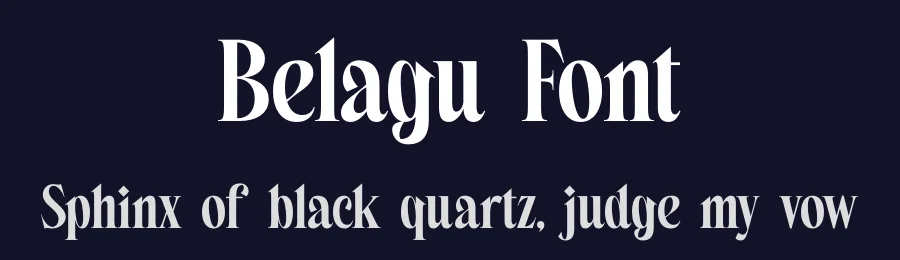 Belagu Font by timelesstype.co — Display Font — thumbnail 2