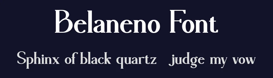 Belaneno Font by Typewriter tok — Serif Font — thumbnail 2