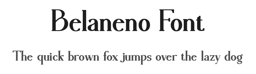Belaneno Font by Typewriter tok — Serif Font