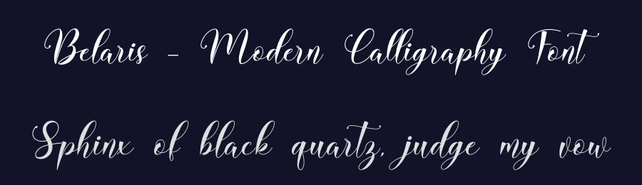 Belaris – Modern Calligraphy Font by Naharstd — Script Handwritten Font — thumbnail 2