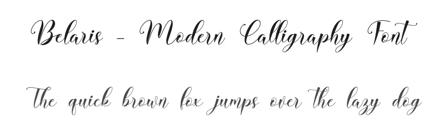 Belaris – Modern Calligraphy Font by Naharstd — Script Handwritten Font