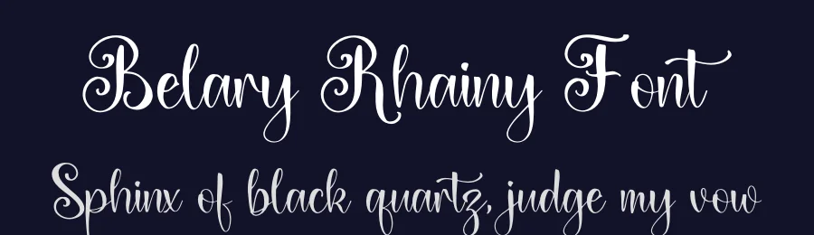 Belary Rhainy Font by letterfabric — Script Handwritten Font — thumbnail 2
