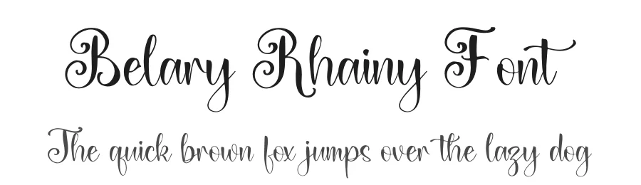 Belary Rhainy Font by letterfabric — Script Handwritten Font