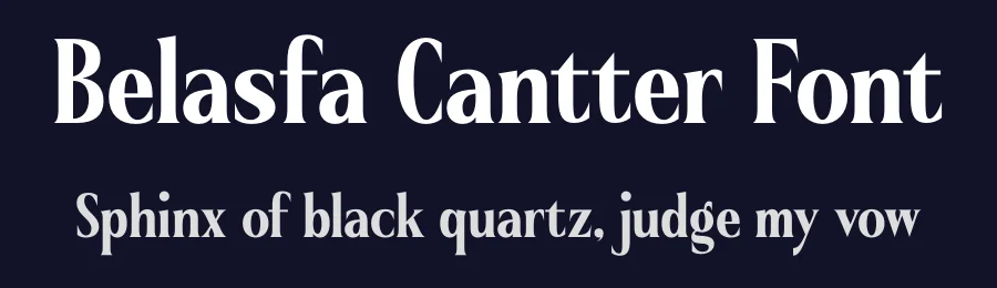 Belasfa Cantter Font by timelesstype.co — Display Font — thumbnail 2