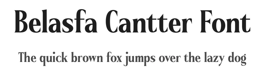 Belasfa Cantter Font by timelesstype.co — Display Font