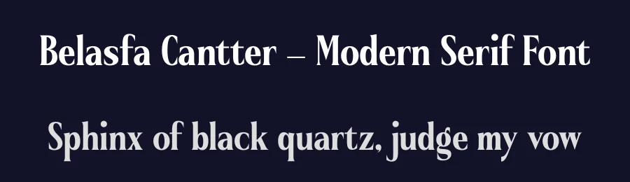 Belasfa Cantter – Modern Serif Font by timelesstype.co — Display Font — thumbnail 2