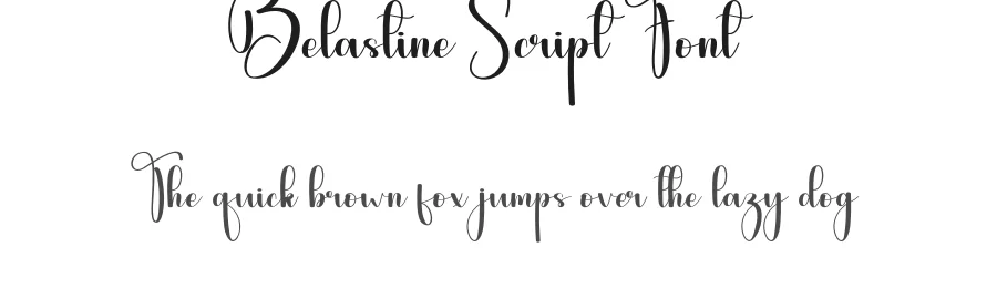 Belastine Script Font by andikastudio — Script Handwritten Font