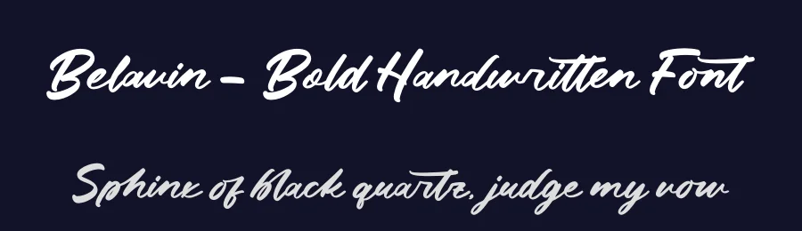 Belavin – Bold Handwritten Font by letterenastudios — Script Handwritten Font — thumbnail 2