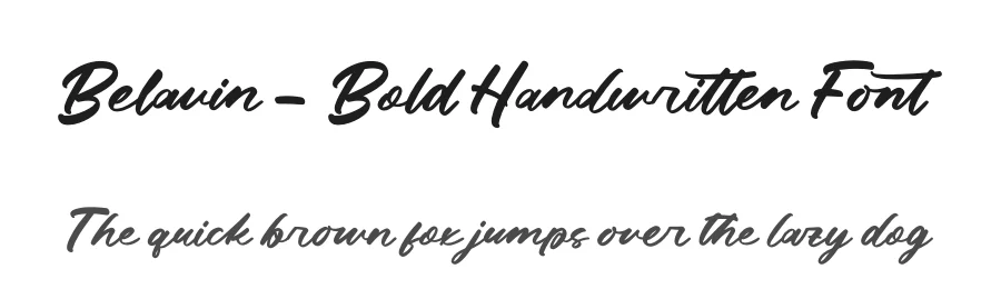 Belavin – Bold Handwritten Font by letterenastudios — Script Handwritten Font