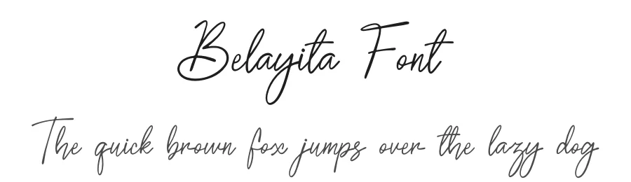 Belayita Font by Denustudios — Script Handwritten Font