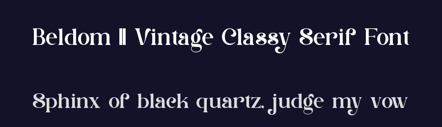Beldom || Vintage Classy Serif Font by ErmediaStudio — Serif Font — thumbnail 2