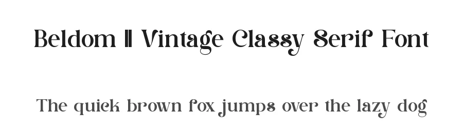 Beldom || Vintage Classy Serif Font by ErmediaStudio — Serif Font