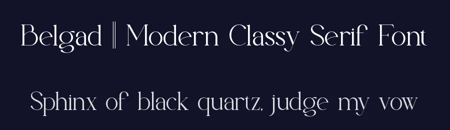 Belgad || Modern Classy Serif Font by ErmediaStudio — Display Font — thumbnail 2