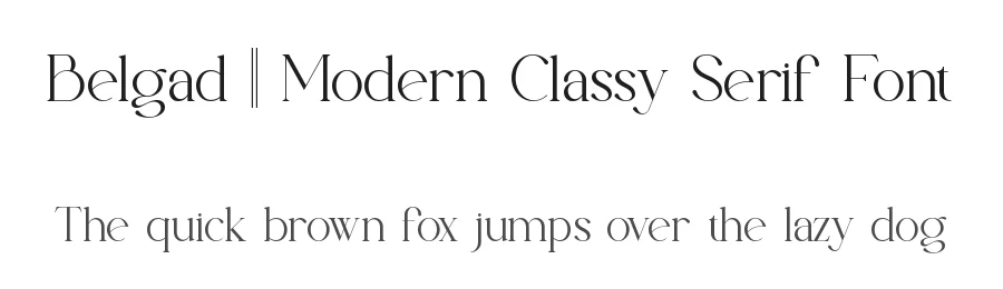 Belgad || Modern Classy Serif Font by ErmediaStudio — Display Font
