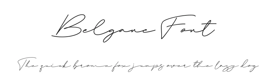 Belgane Font by metafontsy — Script Handwritten Font