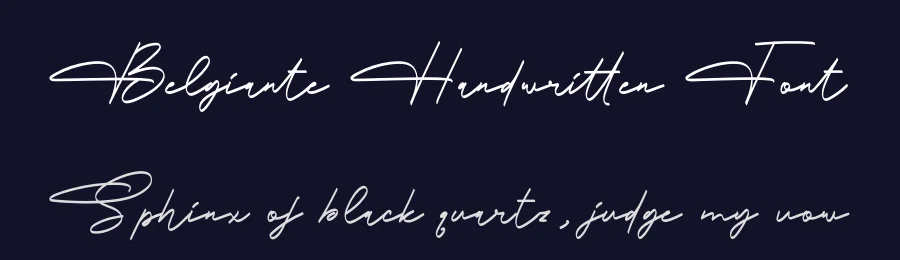 Belgiante Handwritten Font by Rantautype — Script Handwritten Font — thumbnail 2