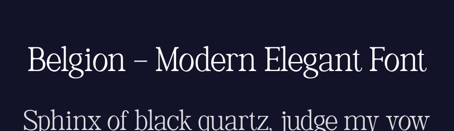 Belgion – Modern Elegant Font by Casloop Studio — Decorative Font — thumbnail 2