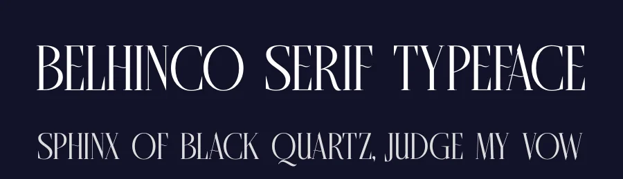 Belhinco Serif Typeface by timelesstype.co — Display Font — thumbnail 2