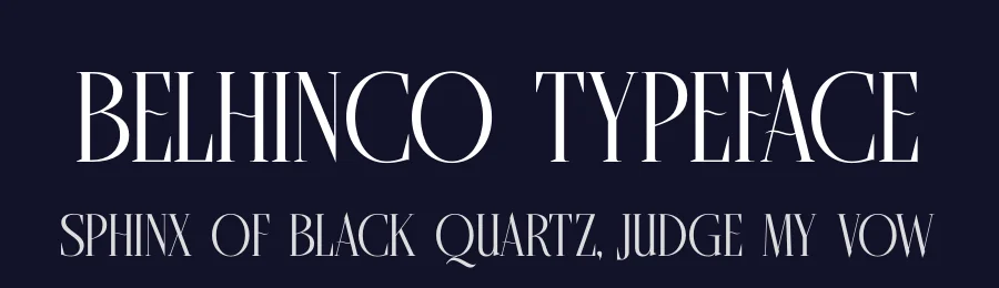 Belhinco Typeface by timelesstype.co — Display Font — thumbnail 2