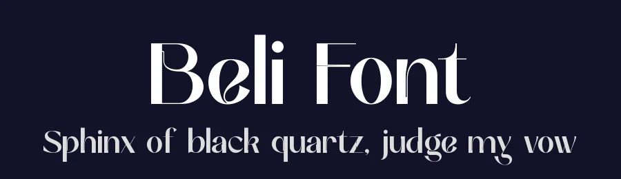 Beli Font by zaain type — Sans Serif Font — thumbnail 2